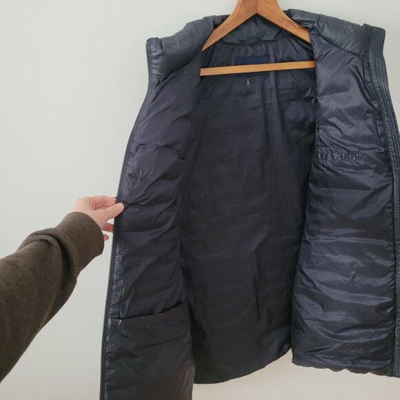 Land's End Women's Navy Blue Down Filled Puffer Vest - Picture 6 of 9